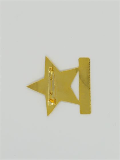 Classic Gold Star Award Badge view 3