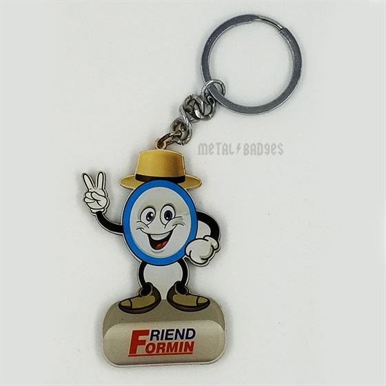 Custom Mascot Keychain view 3