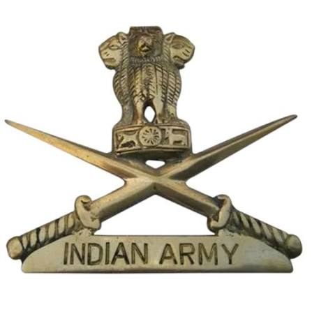 Indian Air Force Badge - Design 10 - Polished Gold finish, Defence by Metal Badges