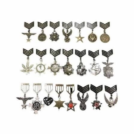 Indian Air Force Badge - Design 14 - Polished Gold finish, Defence by Metal Badges