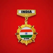 Indian Air Force Badge - Design 15 - Polished Gold finish, Defence by Metal Badges