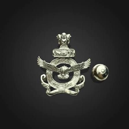 Indian Air Force Badge - Design 22 - Polished Gold finish, Defence by Metal Badges
