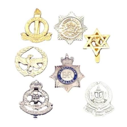 Indian Army Badge - Design 27 - Polished Gold finish Defence | Metal Badges