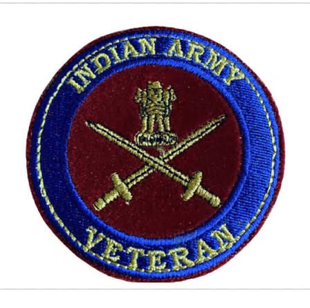 Indian Army Badge - Design 36 - Polished Gold finish, Defence by Metal Badges