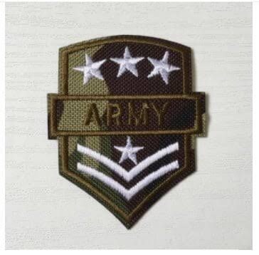 Indian Army Badge - Design 39 - Polished Gold finish, Defence by Metal Badges