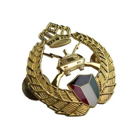 Indian Army Badge - Design 40 - Polished Gold finish, Defence by Metal Badges