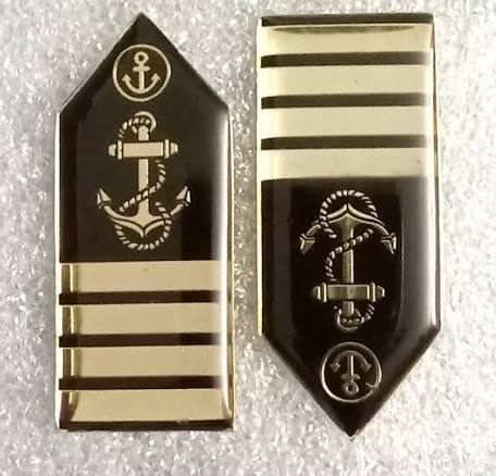 Indian Navy Badge - Design 43 - Polished Gold finish, Defence by Metal Badges