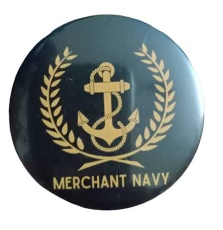Indian Navy Badge - Design 45 - Polished Gold finish, Defence by Metal Badges