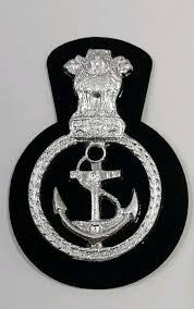 Indian Navy Badge - Design 59 - Polished Gold finish Defence | Metal Badges