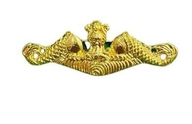 Indian Navy Badge - Design 63 - Polished Gold finish, Defence by Metal Badges