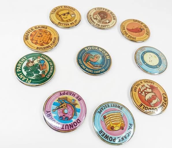 Custom Fridge Magnet - Design 08 - Enamel Colour finish, Fridge Magnets by Metal Badges