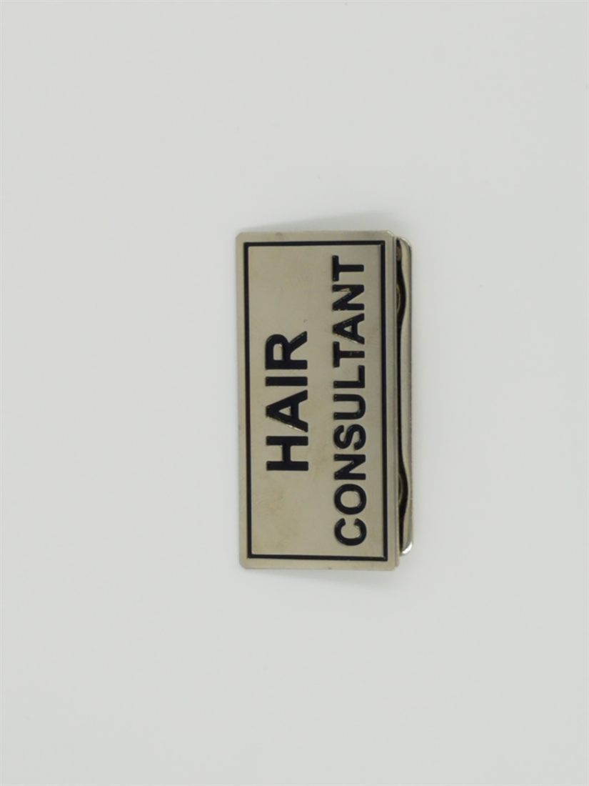 Designation Name Badge - Silver/Nickel finish, Name Badges by Metal Badges