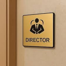 Building & Room Signboard - Design 01 - Brushed Steel finish Hospitality | Metal Badges