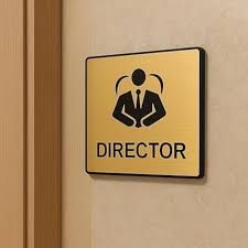 Building & Room Signboard - Design 01 - Brushed Steel finish, Hospitality by Metal Badges
