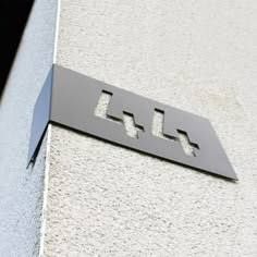 Building & Room Signboard - Design 04 - Brushed Steel finish, Hospitality by Metal Badges