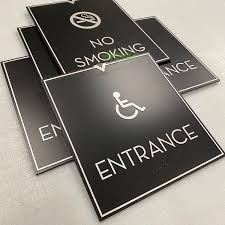 Building & Room Signboard - Design 09 - Brushed Steel finish Hospitality | Metal Badges