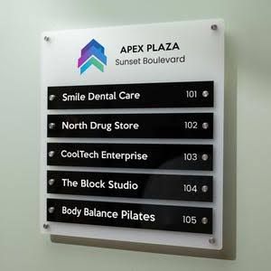 Building & Room Signboard - Design 10 - Brushed Steel finish, Hospitality by Metal Badges