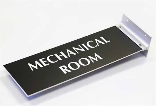 Building & Room Signboard - Design 11 - Brushed Steel finish Hospitality | Metal Badges