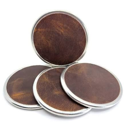 Custom Metal Coaster - Design 31 - Brushed Steel finish Hospitality | Metal Badges