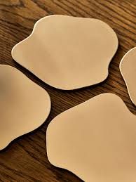 Custom Metal Coaster - Design 35 - Brushed Steel finish, Hospitality by Metal Badges