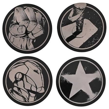 Custom Metal Coaster - Design 37 - Brushed Steel finish Hospitality | Metal Badges