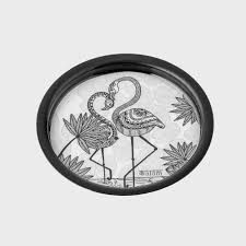 Custom Metal Coaster - Design 42 - Brushed Steel finish, Hospitality by Metal Badges