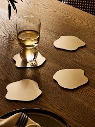 Custom Metal Coaster - Design 44 - Brushed Steel finish, Hospitality by Metal Badges