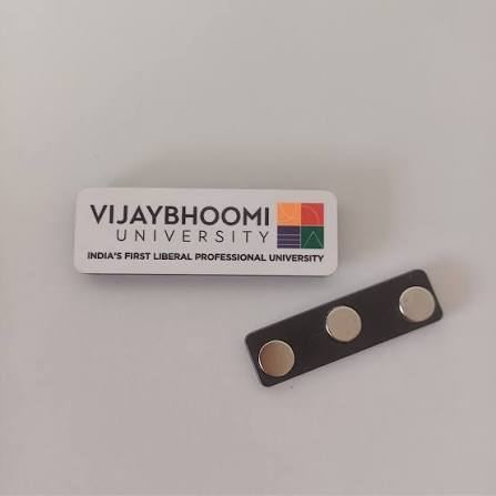 Hospitality Name Badge - Design 61 - Brushed Steel finish Hospitality | Metal Badges