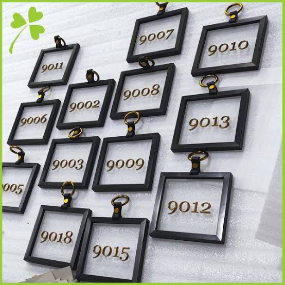 Metal Room Number Plate - Design 66 - Brushed Steel finish Hospitality | Metal Badges