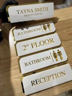 Metal Room Number Plate - Design 71 - Brushed Steel finish Hospitality | Metal Badges