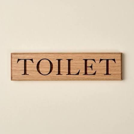 Metal Toilet Sign - Design 87 - Brushed Steel finish Hospitality | Metal Badges