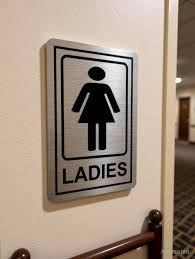Metal Toilet Sign - Design 94 - Brushed Steel finish Hospitality | Metal Badges
