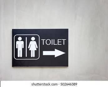 Metal Toilet Sign - Design 98 - Brushed Steel finish Hospitality | Metal Badges