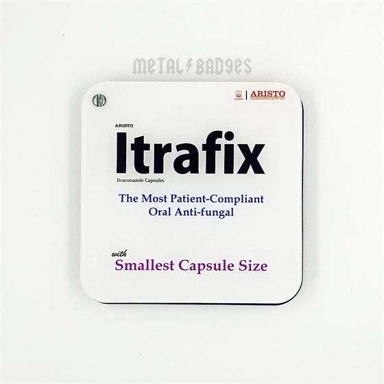 Itrafix Crystal Paperweight - Crystal Clear finish Acrylic Paperweights & Gifts | Metal Badges