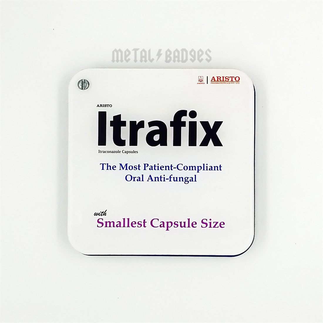 Itrafix Crystal Paperweight - Crystal Clear finish, Acrylic Paperweights & Gifts by Metal Badges