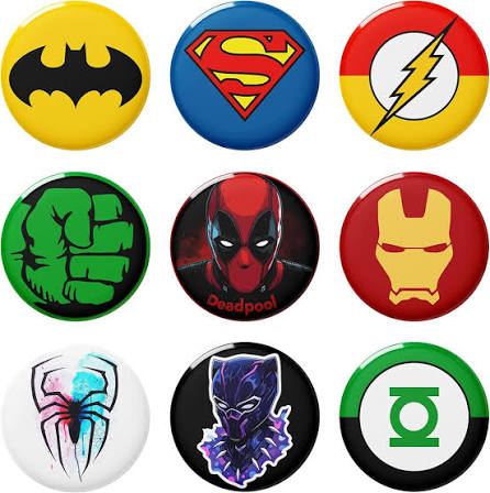 Cartoon Metal Badge - Design 12 - Enamel Colour finish Kids | Metal Badges