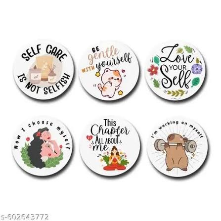 Positive Message Badge - Design 36 - Enamel Colour finish, Kids by Metal Badges