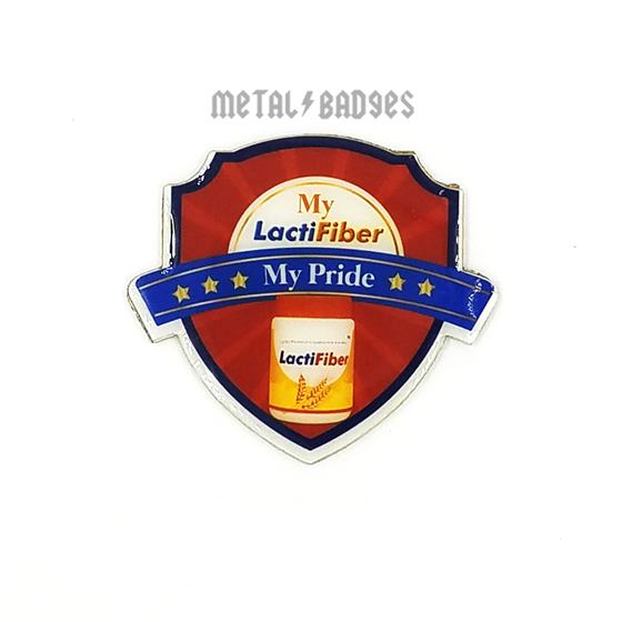 Pride Shield Badge - Epoxy Coated finish Die Struck Metal Badges | Metal Badges