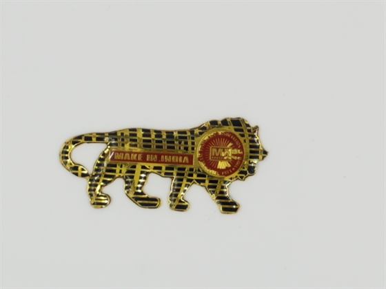 Made In India Tiger Enamel Pin - Enamel Colour finish Enamel Lapel Pins | Metal Badges