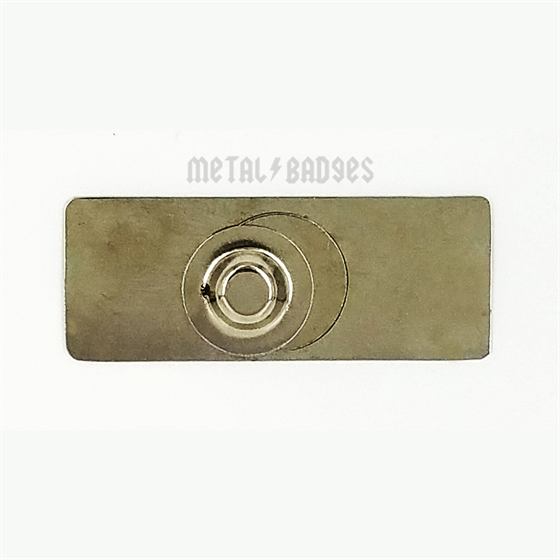 Magnetic Fastener Name Badge - Silver/Nickel finish Magnetic Back Badges | Metal Badges