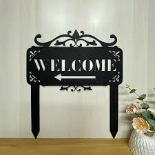 Garden & Door Sign - Design 05 - Brushed Steel finish Real Estate | Metal Badges