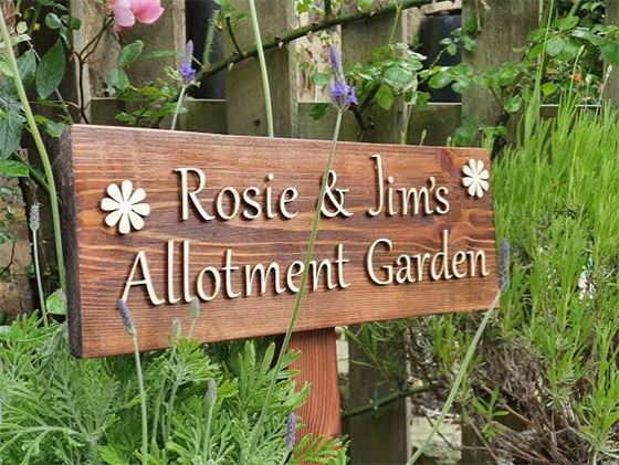 Garden & Door Sign - Design 09 - Brushed Steel finish Real Estate | Metal Badges