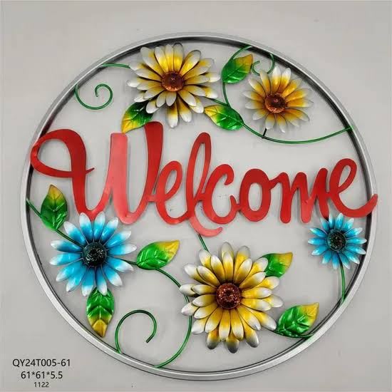 Garden & Door Sign - Design 13 - Brushed Steel finish Real Estate | Metal Badges