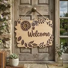 Garden & Door Sign - Design 14 - Brushed Steel finish Real Estate | Metal Badges