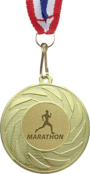 Marathon Finisher Medal - Design 15 - Antique Gold finish Sports | Metal Badges