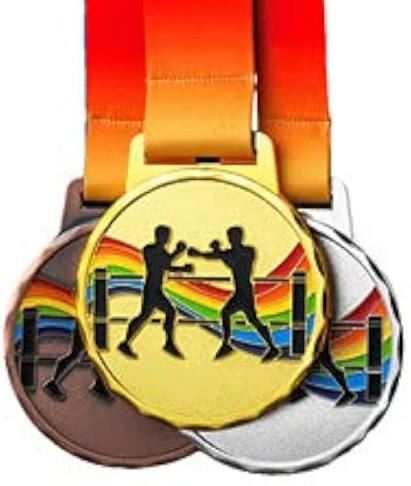 Medal & Medallion - Design 18 - Antique Gold finish Sports | Metal Badges