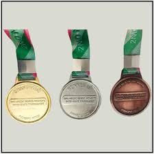 Medal & Medallion - Design 23 - Antique Gold finish Sports | Metal Badges