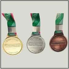 Medal & Medallion - Design 23 - Antique Gold finish, Sports by Metal Badges