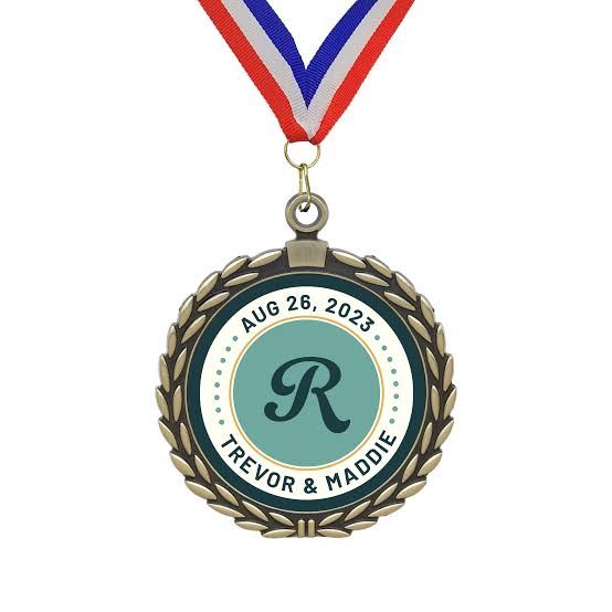 Medal & Medallion - Design 26 - Antique Gold finish Sports | Metal Badges