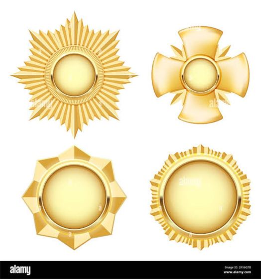 Medal & Medallion - Design 27 - Antique Gold finish Sports | Metal Badges